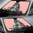 Raccoon With Joystick Gamepad Car Auto Sunshades Auto Sun Shades