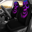 Purple Skull Screaming Car Seat Covers 191119 (Set Of 2) / Universal Fit
