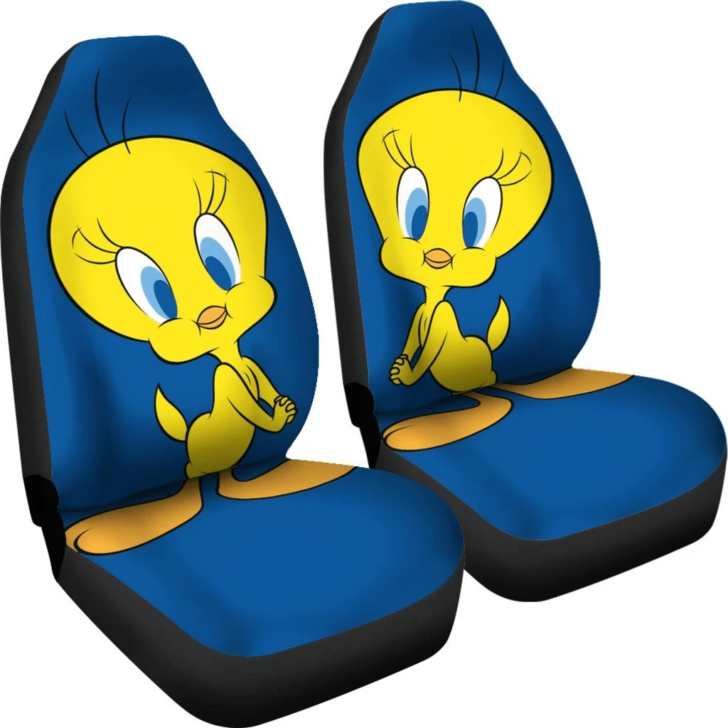 Tweety Bird In Blue Theme Car Seat Covers 191129