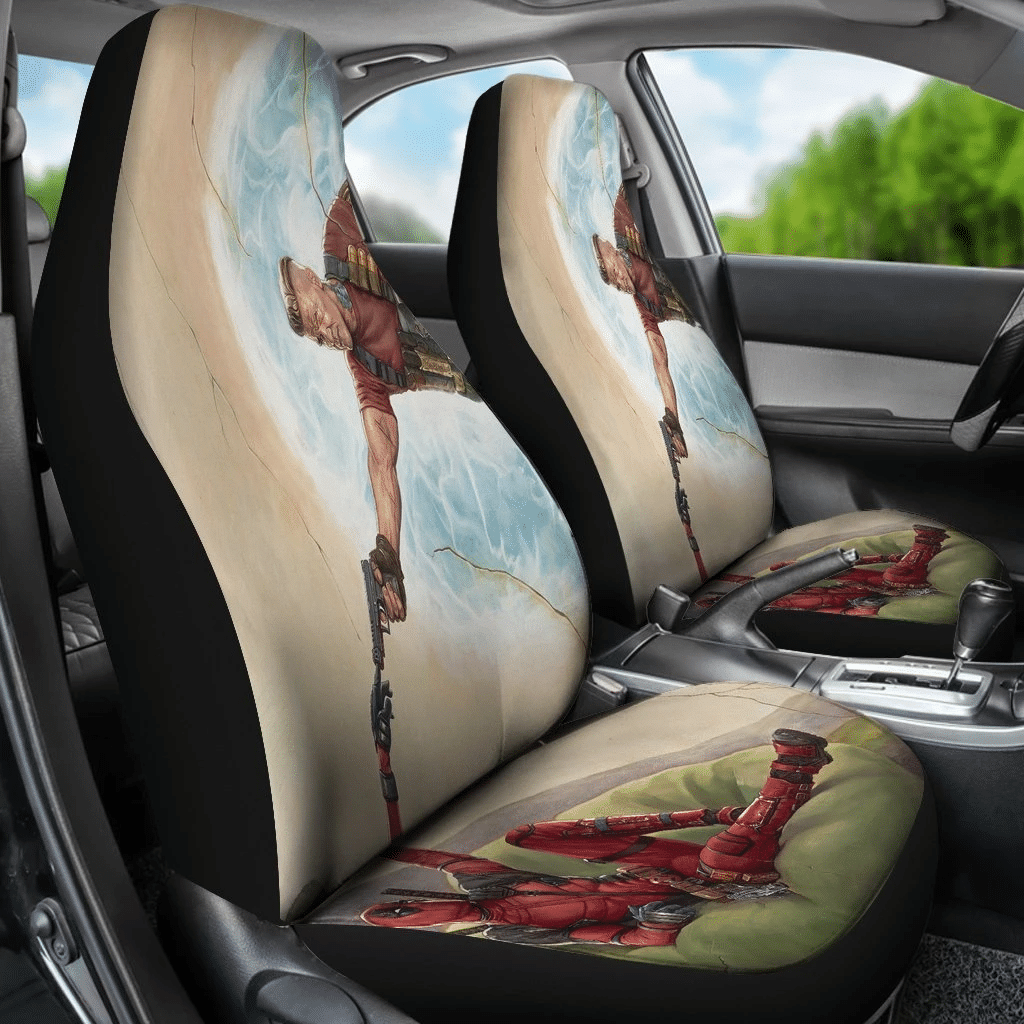Deadpool Cable Funny Car Seat Covers