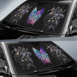 Attack On Titan Anime  Car Sunshade - Colorful Wings Of Freedom Human Squad Fighting Sun Shade