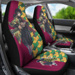 Demon Slayer Anime Car Seat Covers - Cool Tomioka Giyuu With His Sword Cloak Color Pattern Seat Covers