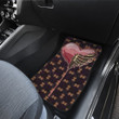 Valentine Car Floor Mats - Skeleton Chest In Pink Heart Skull Patterns Car Mats