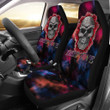 Valentine Car Seat Covers - Red Rose Tattooed Skull Deep Love Seat Covers