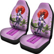 Demon Slayer Anime Shinobu Wearing Modern Clothes Purple Theme Seat Covers
