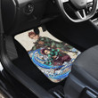 Demon Slayer Anime Tanjiro Water Breath Power Vintage Cloud Pattern Car Floor Mats