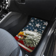 US Independence Day U.S Navy Eagle On American Flag Car Floor Mats