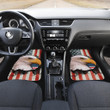 US Independence Day Bald Eagle Breaking Though US Flag Car Floor Mats
