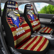 US Independence Day Eagle Service With Pride US Flag Car Seat Covers