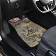 US Independence Day US Army Soldier In Battle Car Floor Mats