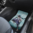 Naruto Anime Sasuke Uchiha Cloud Pattern Blue Theme Car Floor Mats