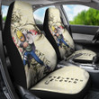 Naruto Anime Minato Namikaze Using Kunai Black Painting Artwork Car Seat Covers