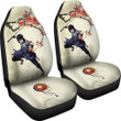 Sasuke Uchiha Naruto Car Seat Covers Anime Car Accessories Custom For Fans NA022102