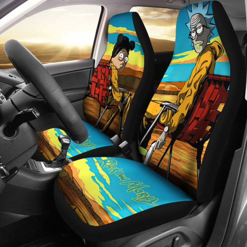 Rick And Morty X Breaking Bad Cartoon Car Seat Covers GFC022621