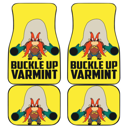 Looney Tunes Buckle Up Varmint Car Floor Mats Cartoon Car Accessories Custom For Fans FF220816
