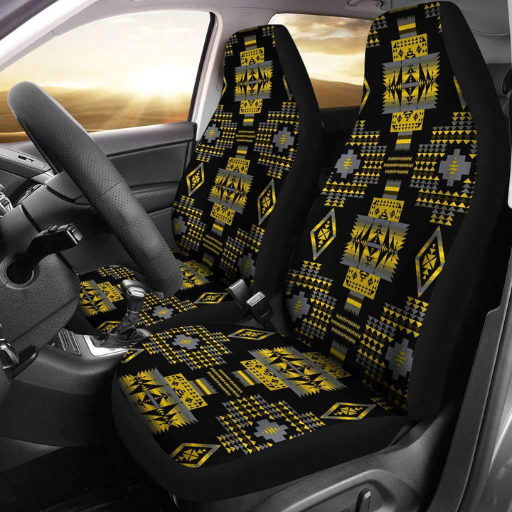 Seven Tribes Yellow Ocre Car Seat Covers Amazing Gift T041420