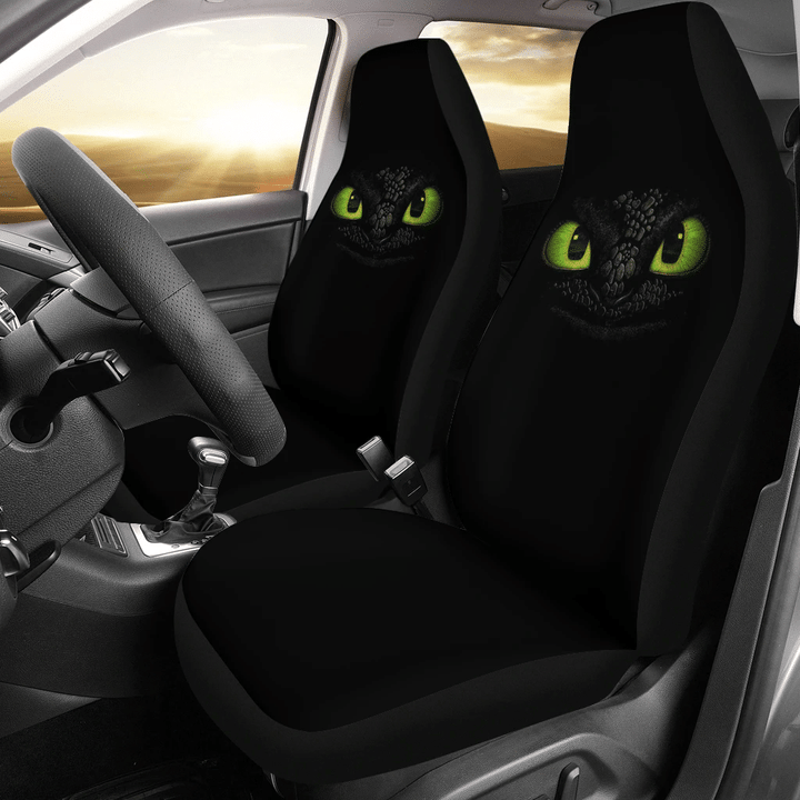 Toothless Eyes Night Car Seat Covers Cartoon Fan Gift H200217