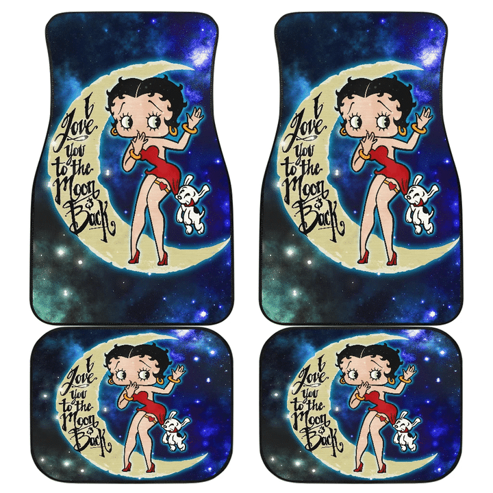 Betty Boop & Dog Cute Car Floor Mats Cartoon Fan Gift H041420