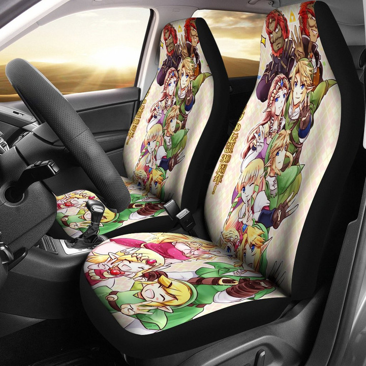 Link And Zelda Game Nintendo Car Seat Covers 2