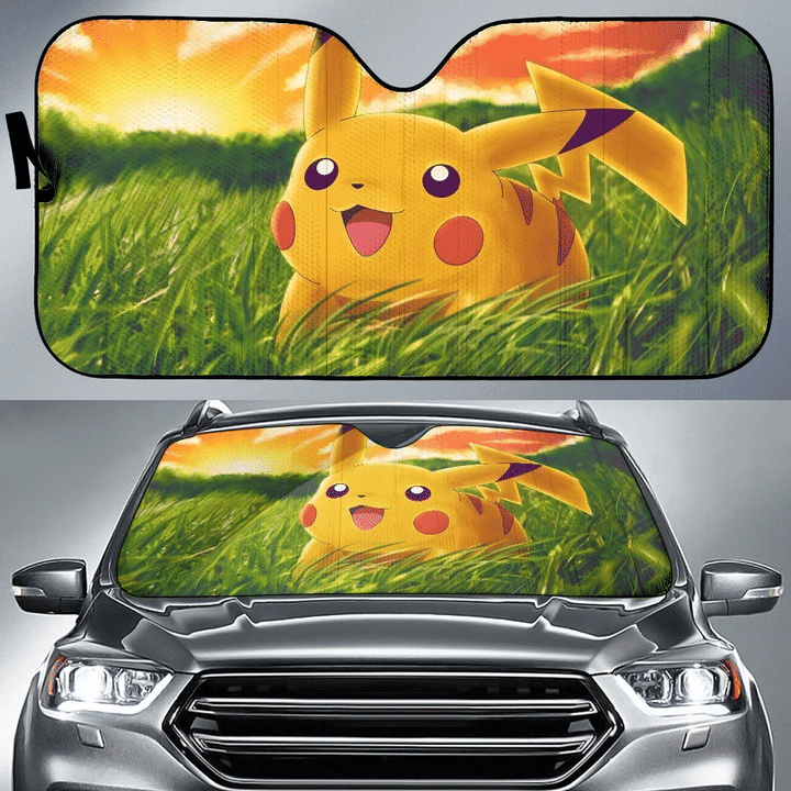 Pokemon Pikachu Grass Auto Sun Shades