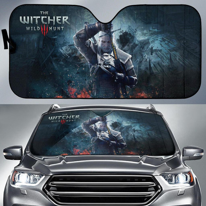 The Witcher 3: Wild Hunt Geralt Car Sun Shades Game Fan Gift H1230 Auto