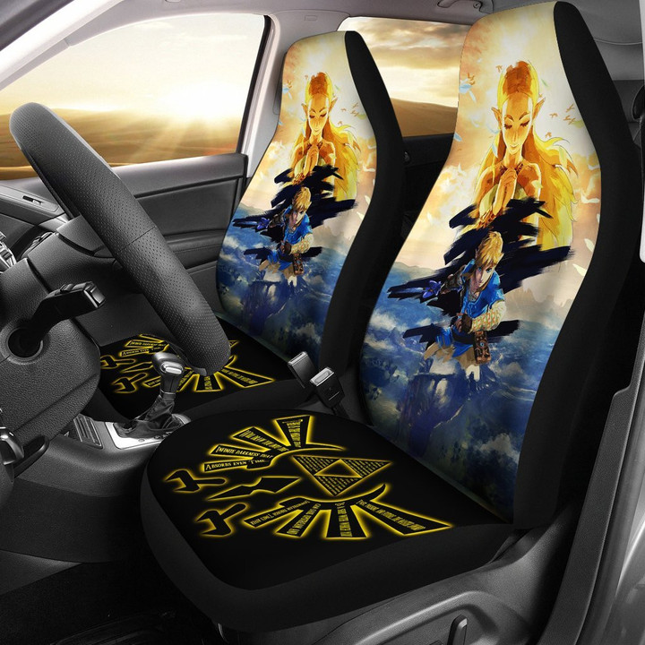 Legend Of Zelda Breath The Wild Anime Car Seat Covers