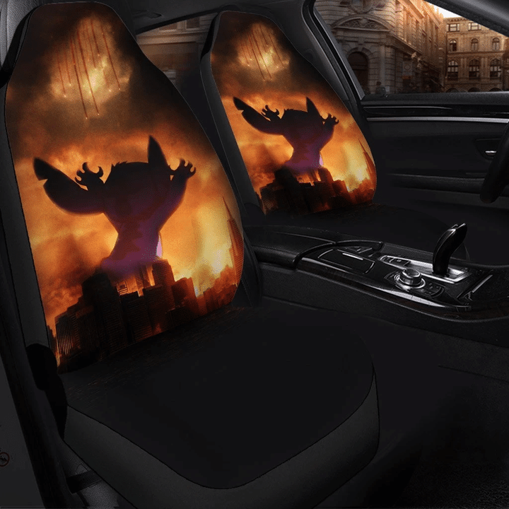 Stitch Destroy City Lilo Car Seat Covers