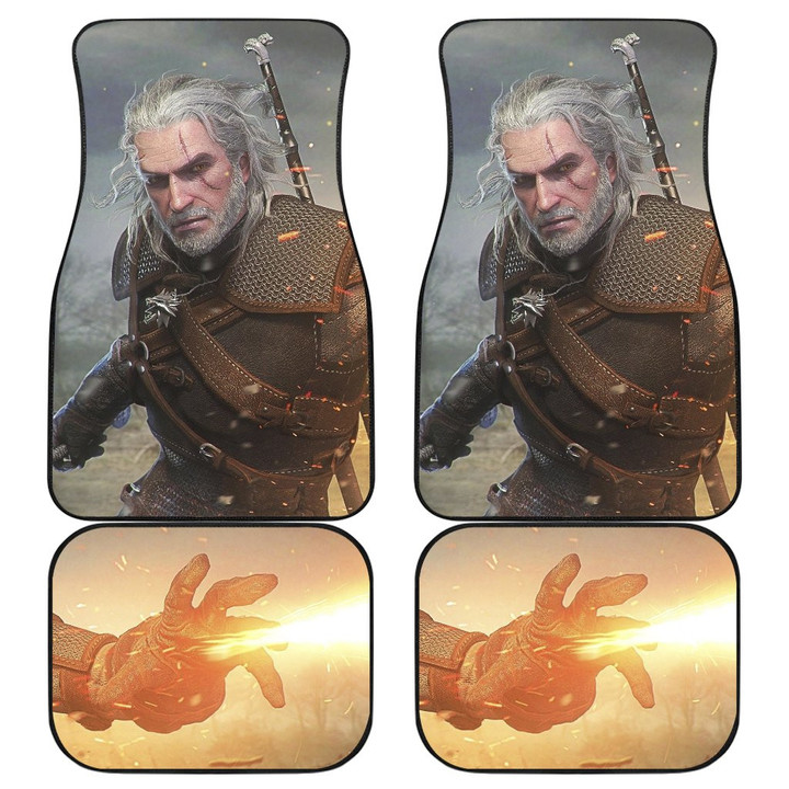 Geralt The Witcher 3: Wild Hunt Game Fan Gift Car Floor Mats H1229