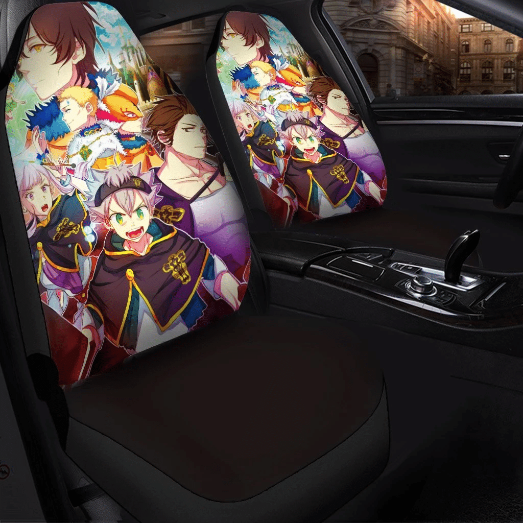 Black Clover Anime Car Seat Covers