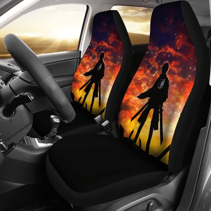 Eren Yeager Attack On Titan Anime Car Seat Covers