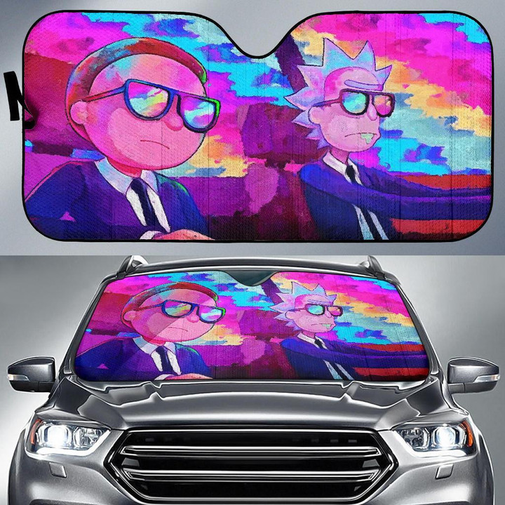 Rick And Morty Spy Funny Car Sun Shades Auto
