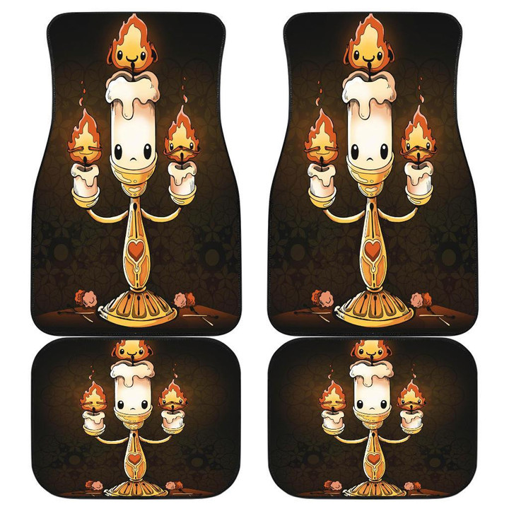 Lumiere Beauty And The Beast Funny Candle Car Floor Mats 191018