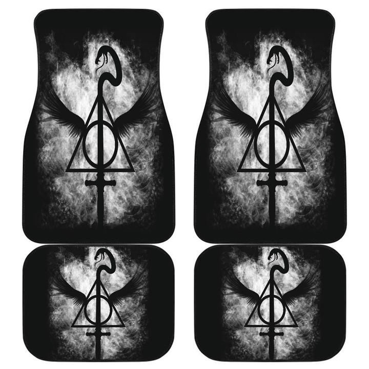 Harry Potter Emblems In Dark Them Car Floor Mats 191023