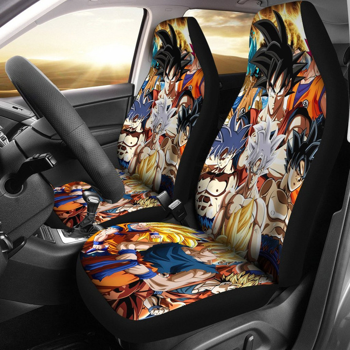 Goku All Transformations Dragon Ball Car Seat Covers
