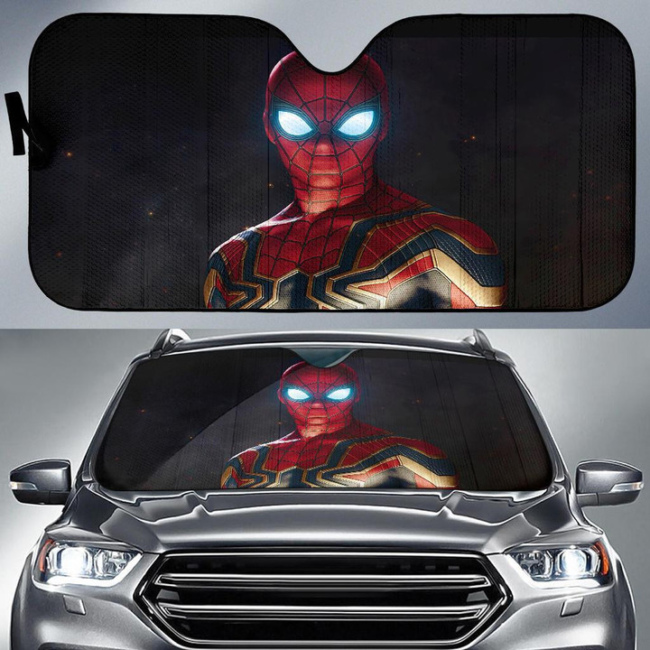 Spider Man Iron Suit Car Sun Shades Auto