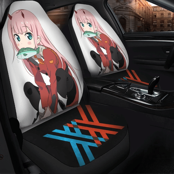 Zero Two Cute Anime Girl Car Seat Covers