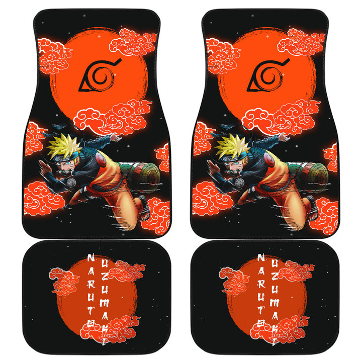 Naruto Uzumaki Car Floor Mats Anime Car Accessories Custom For Fans NA022202