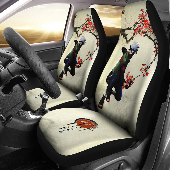 Kakashi Hatake Naruto Car Seat Covers Anime Car Accessories Custom For Fans NA022103