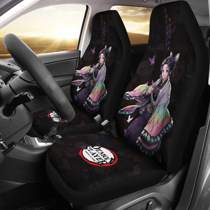 Shinobu Kochou Demon Slayer Car Seat Covers Anime Car Accessories Custom For Fans NA030804