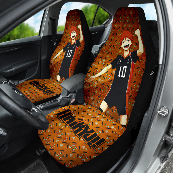 Shoyo Hinata Haikyuu Car Seat Covers Anime Car Accessories Custom For Fans NA040704