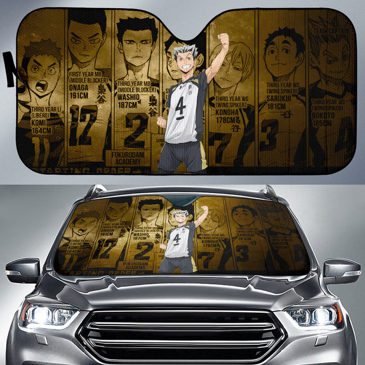 Kotaru Bokuto Haikyuu Car Sun Shade Anime Car Accessories Custom For Fans NA040703