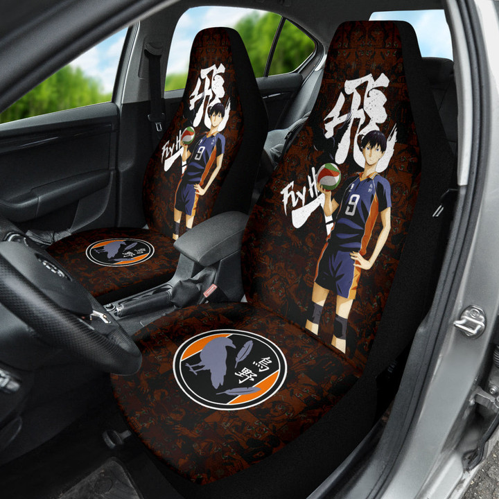 Tobio Kageyama Haikyuu Car Seat Covers Anime Car Accessories Custom For Fans NA041903