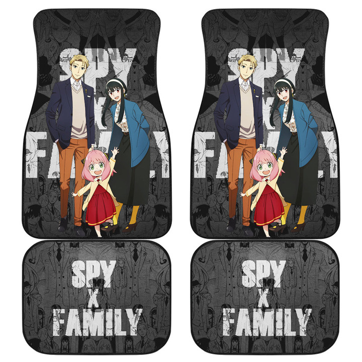 Loid Yor And Anya Forger Spy x Family Car Floor Mats Anime Car Accessories Custom For Fans NA050601