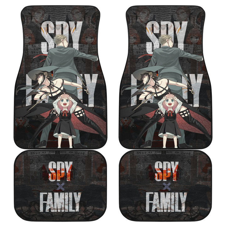 Loid Yor And Anya Forger Spy x Family Car Floor Mats Anime Car Accessories Custom For Fans NA050503