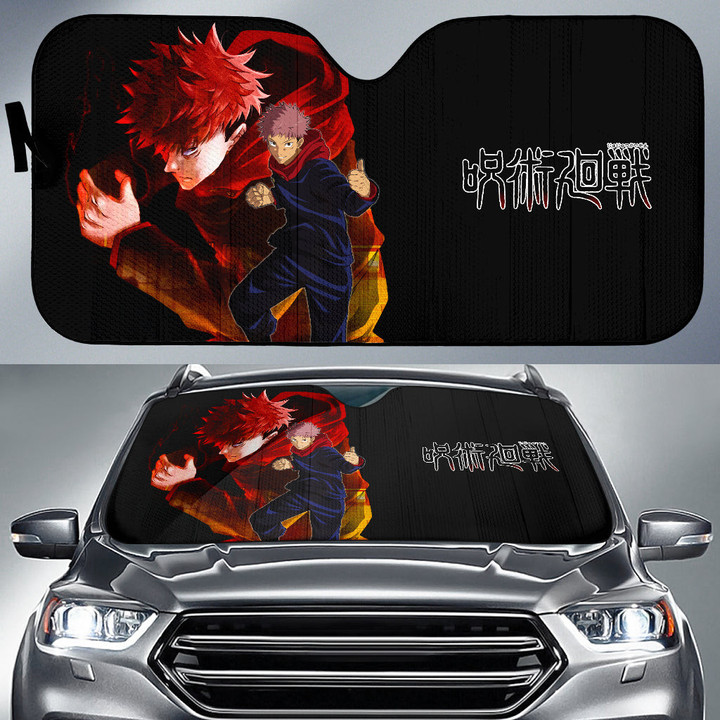 Itadori Yuji Jujutsu Kaisen Car Sun Shade Anime Car Accessories Custom For Fans NA051904