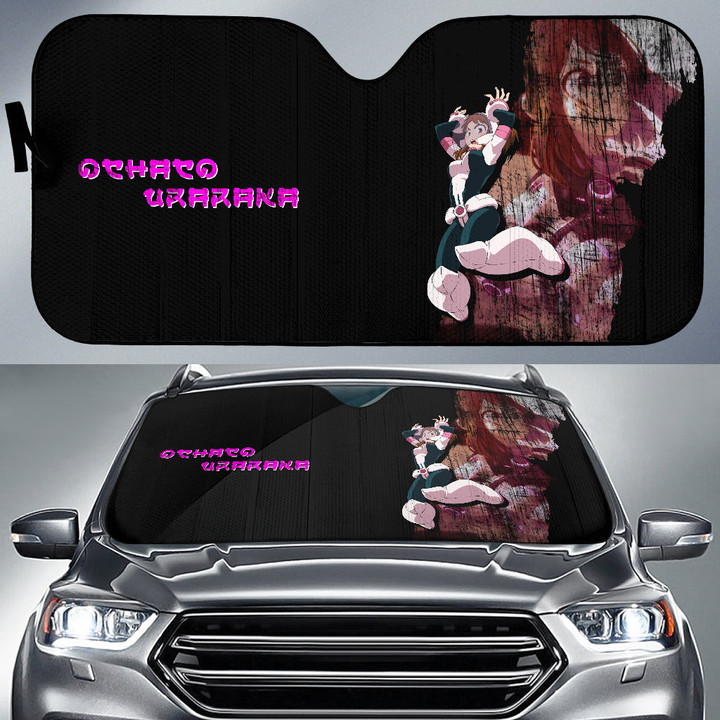 Uraraka Ochako My Hero Academia Car Sun Shade Anime Car Accessories Custom For Fans AA22072701