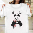 Panda Christmas T-Shirt Cute Panda Shirt Christmas Gift Ideas For Her