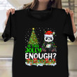 Panda Is This Jolly Enough T-Shirt Cute Christmas Shirt Panda Themed Gifts