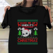 Panda Wake Me Up When It's Ugly Christmas Sweater Shirt Funny Xmas Shirt Gifts