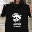 Astronaut Panda Shoot For The Moon Shirt Cute Graphic Tee Shirt Gift For Panda Lovers